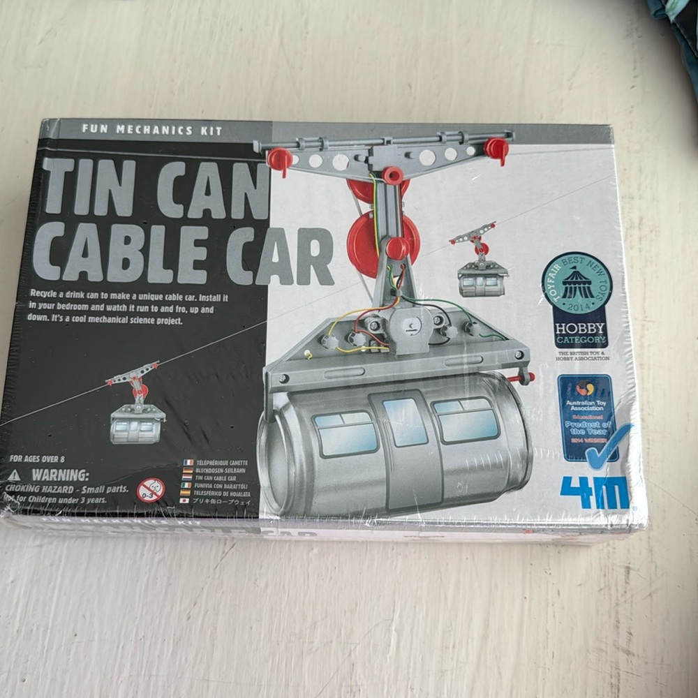 Tin can cable car-mechanics kit